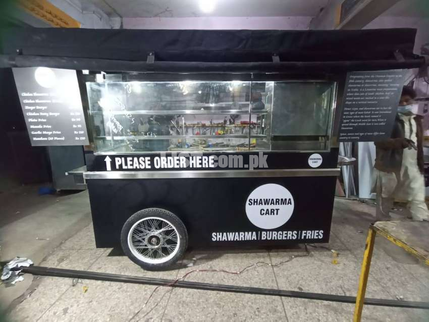 Food Cart - Food Truck/Rickshaw Burger, Pizza, Fries Fryer, Hot Plate