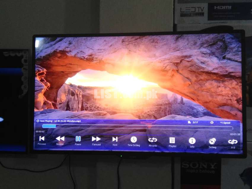 43 inch samrt led tv with wrrnty samsung led tv