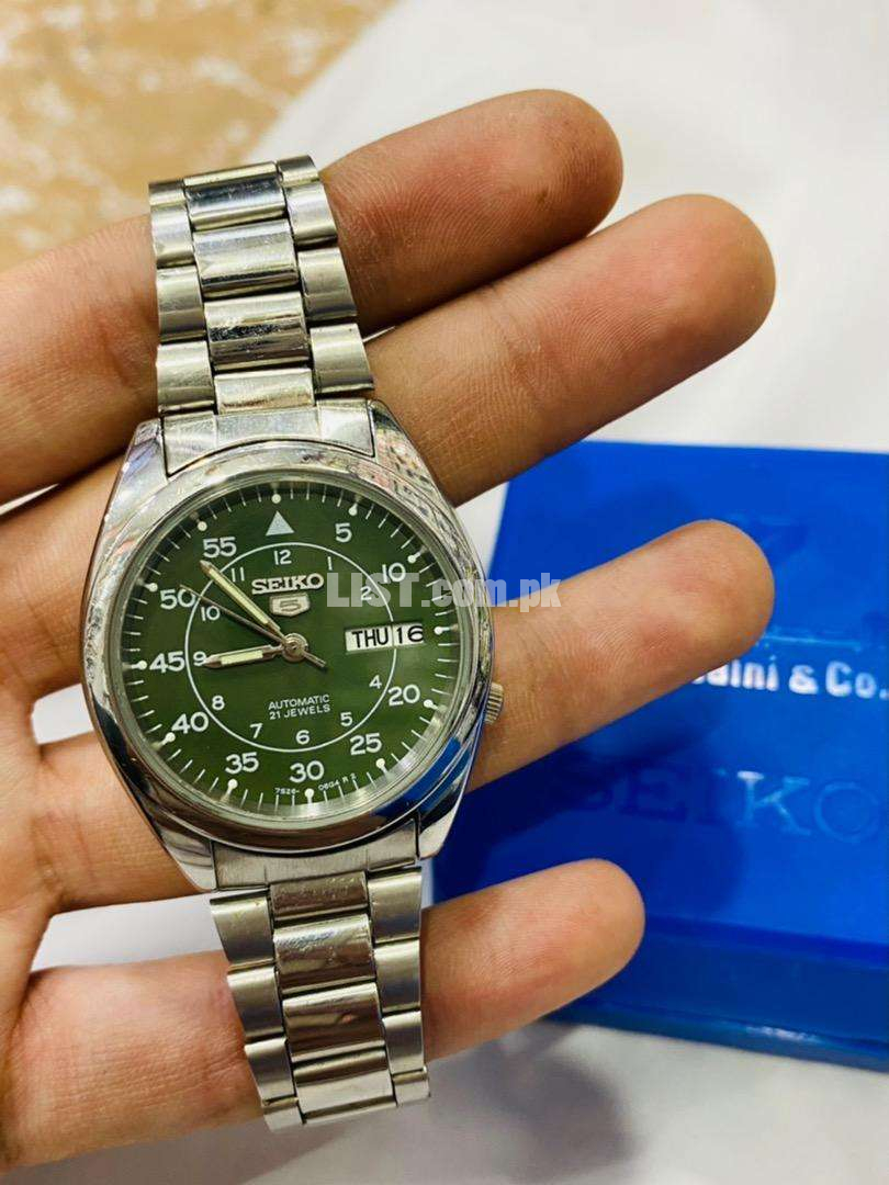 Seiko 5 military classic automatic watch