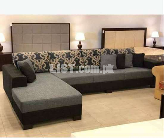 Appealing L shape sofa set