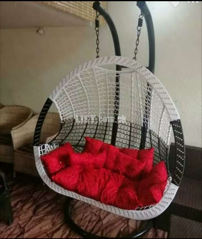 Hanging Egg Swing Chair Double Seater / Jhoola (Cash on delivery)