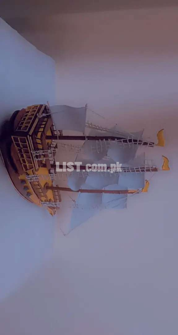 Ship made with cardboard ships are also prepared by order