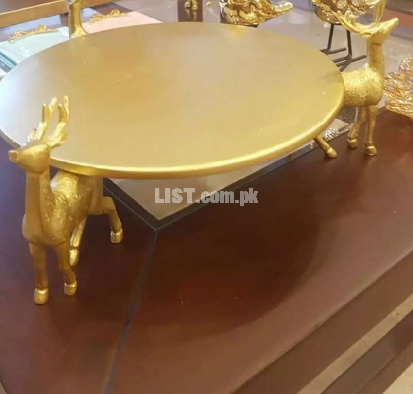 Beautiful cake stand and tables (brass handicraft)