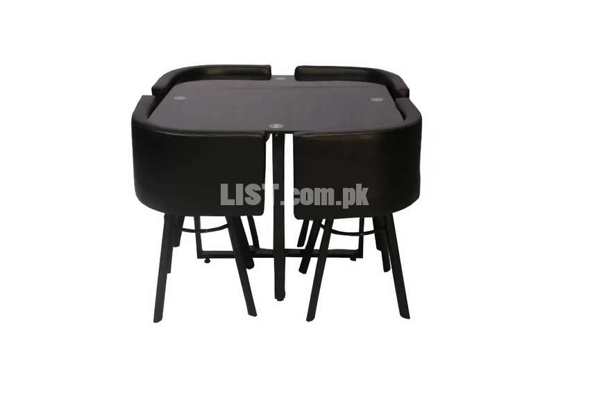 Dining Table 4 Persons Black