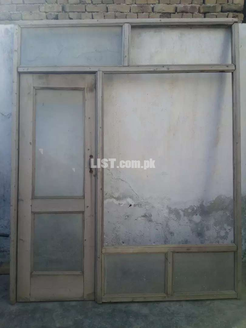 Used door for shop  . 6 1/2 width and 8ft height for sale