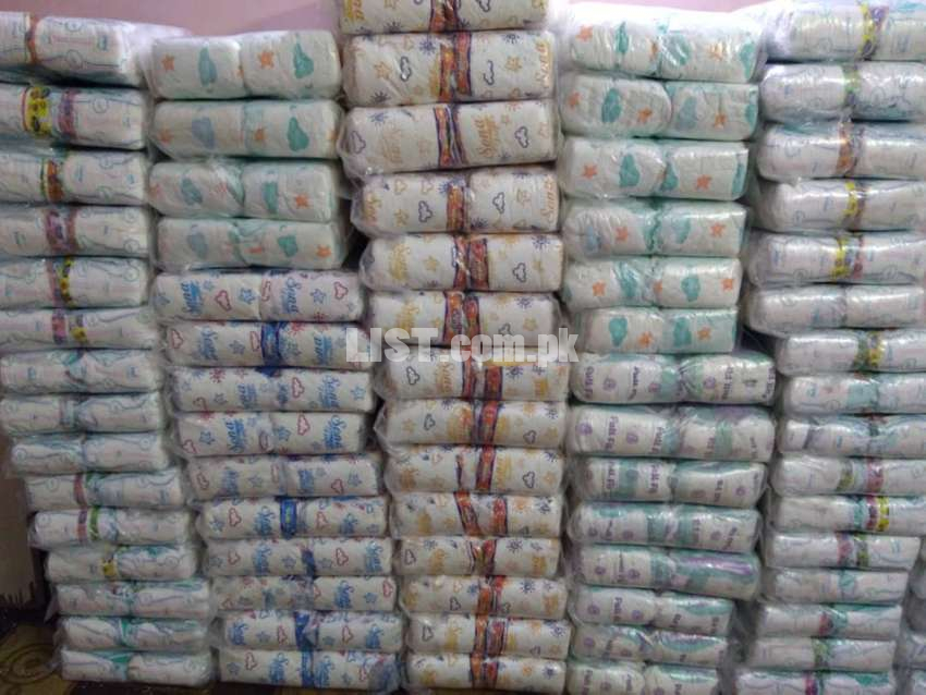 Pampers diapers and sanitary pads