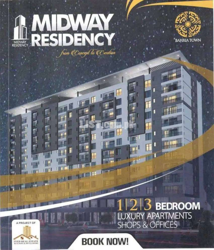 MIDWAY Residency Apartment For Sale In Bahria Town Karachi