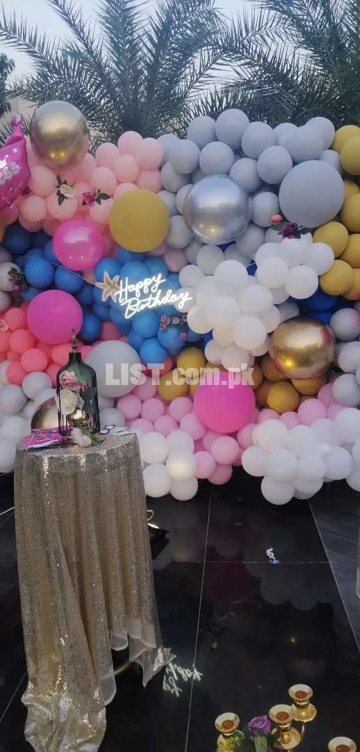 Birthday theme And Anniversary Balloons Decoration