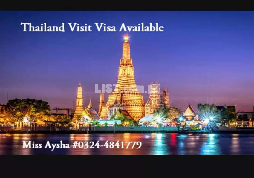 Thailand visit  visa  available