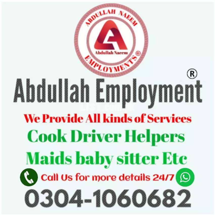 Cook "Cheff "Driver "Kitchen Helpers" Gourd Etc Available