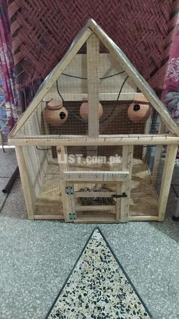 Cage of  parrot