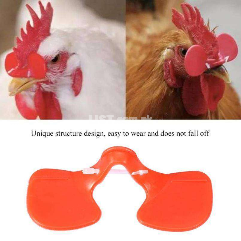 10 pcs - Chicken Peepers Eye Glasses Pheasant Poultry Blinders Spectac