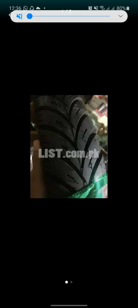 Brand new lotous tubeless tyre pair