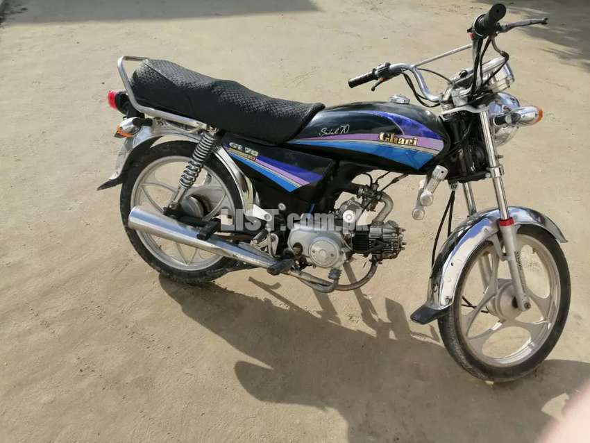 Ghani motorcycle self start alloy rim bike all ok