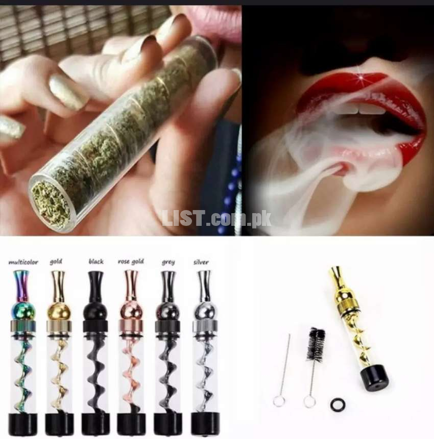 New universal mouth mni twisty dry herbal glass blunt smoking pipe kit