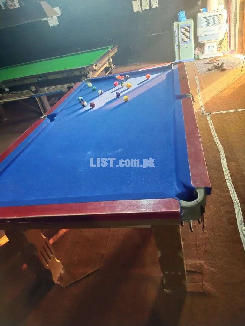 Billiard Table for sale Al most new 8×4 size one inch Marbal plates