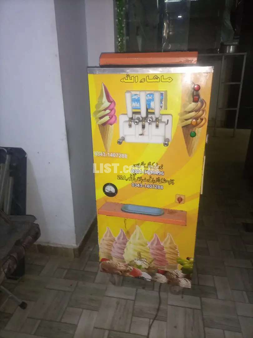 con ice cream machine for sale ha bilkul new ha