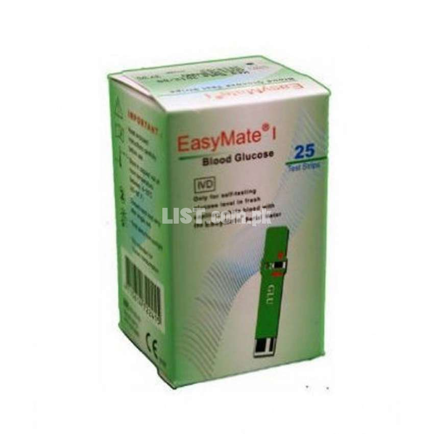 EasyMate Glucose Test Strips 25 Pcs
