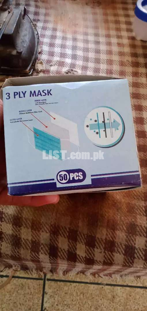 Face mask available 3 ply