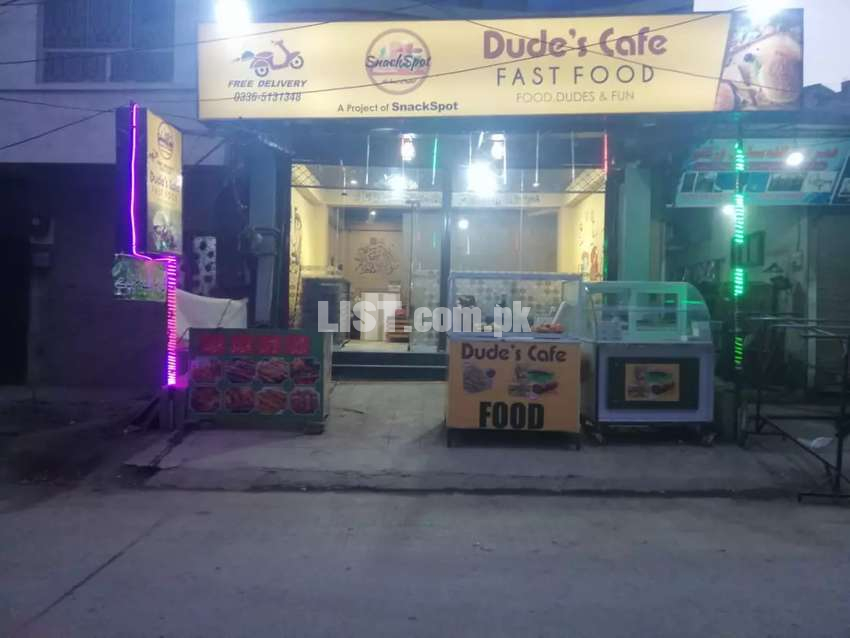 Fast food cafe for sale