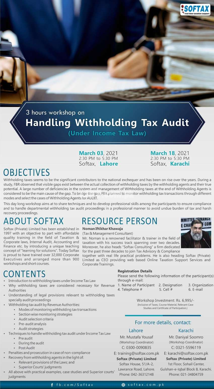 Workshop On Handling Withholding Tax Audit