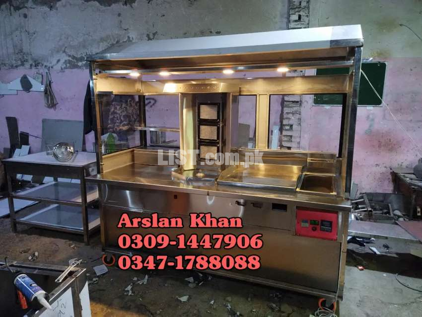 Fryer, Hotplate, Grill,Food Counters, all commercial kitchen equipment