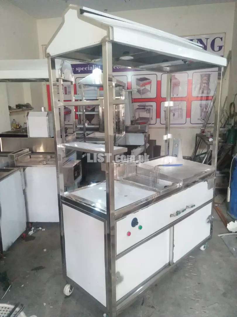 Counter for burger shawarma stainless steel