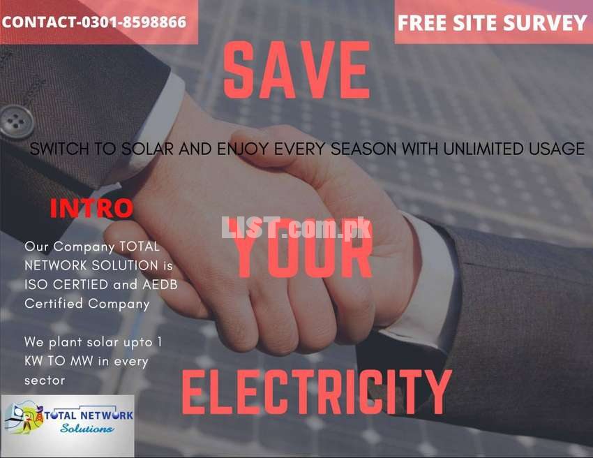 Solar system on easy Installment Plans and best rates AlloverPakistan