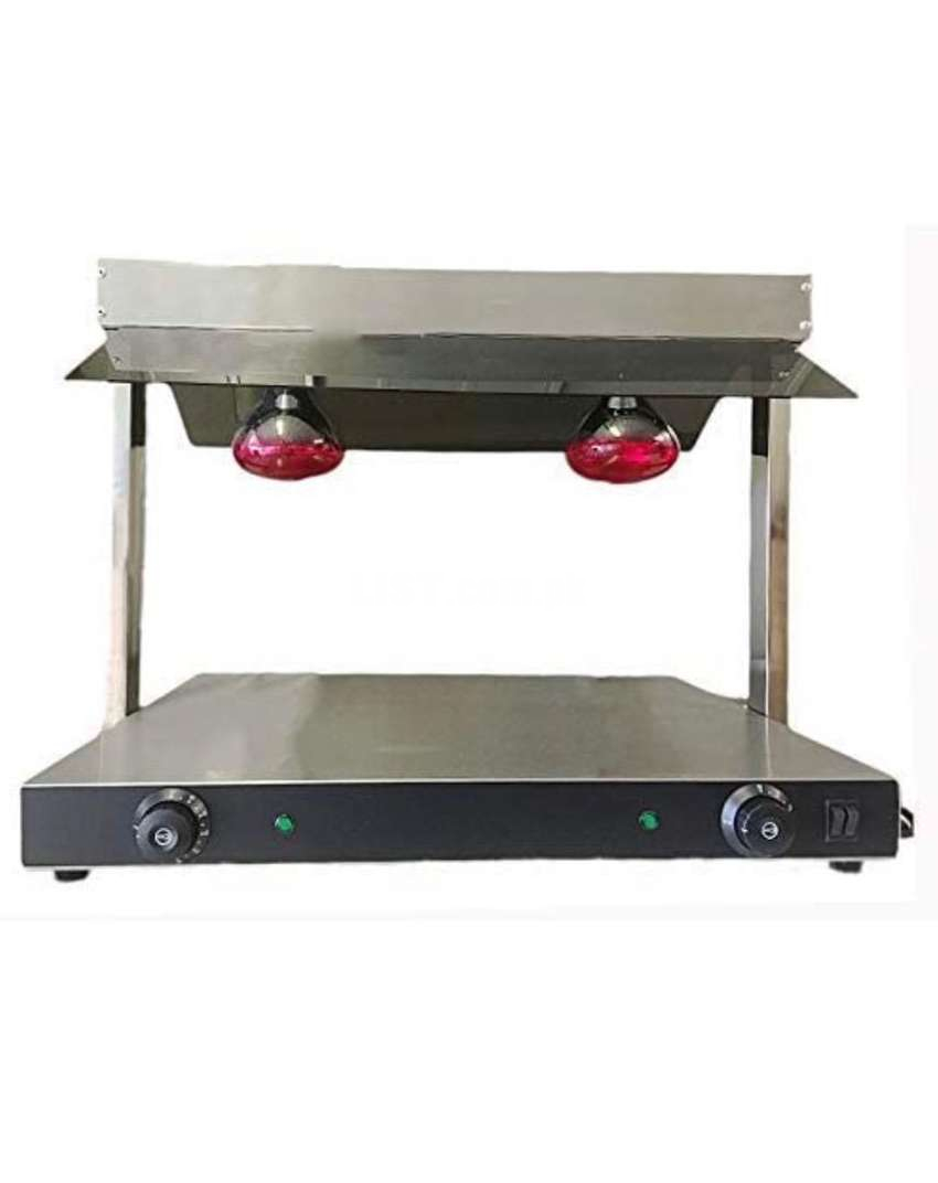 Food/plate warmer with infrared bulbs