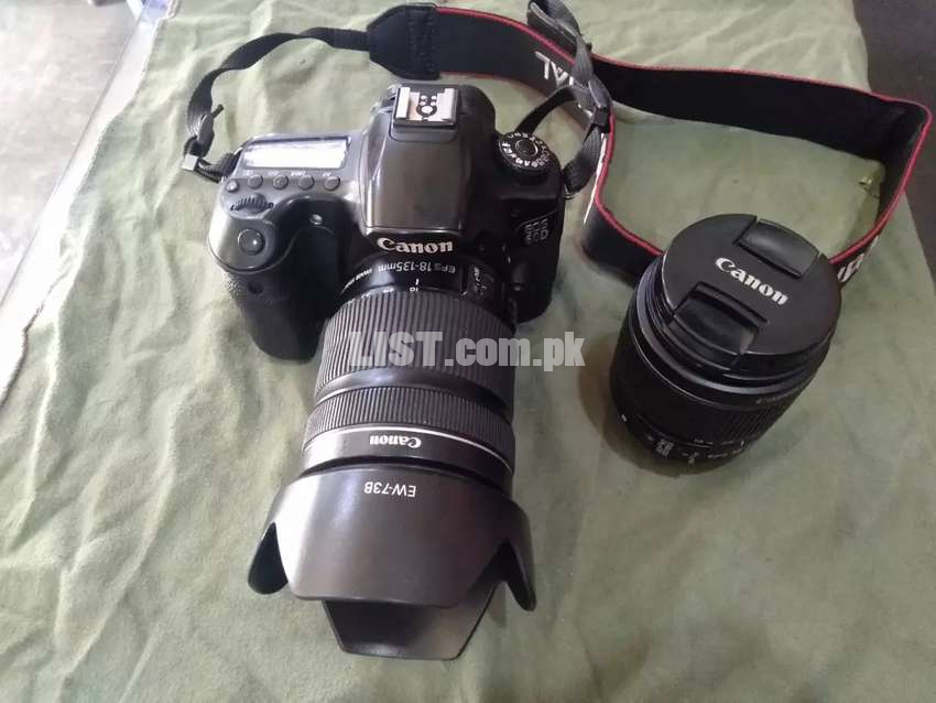DSLR Canon 60D With 2 Lens 18-135 STM 18-55 With FlashGun Better
