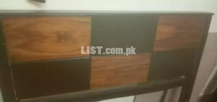 Wooden Single bed with diamond matters available