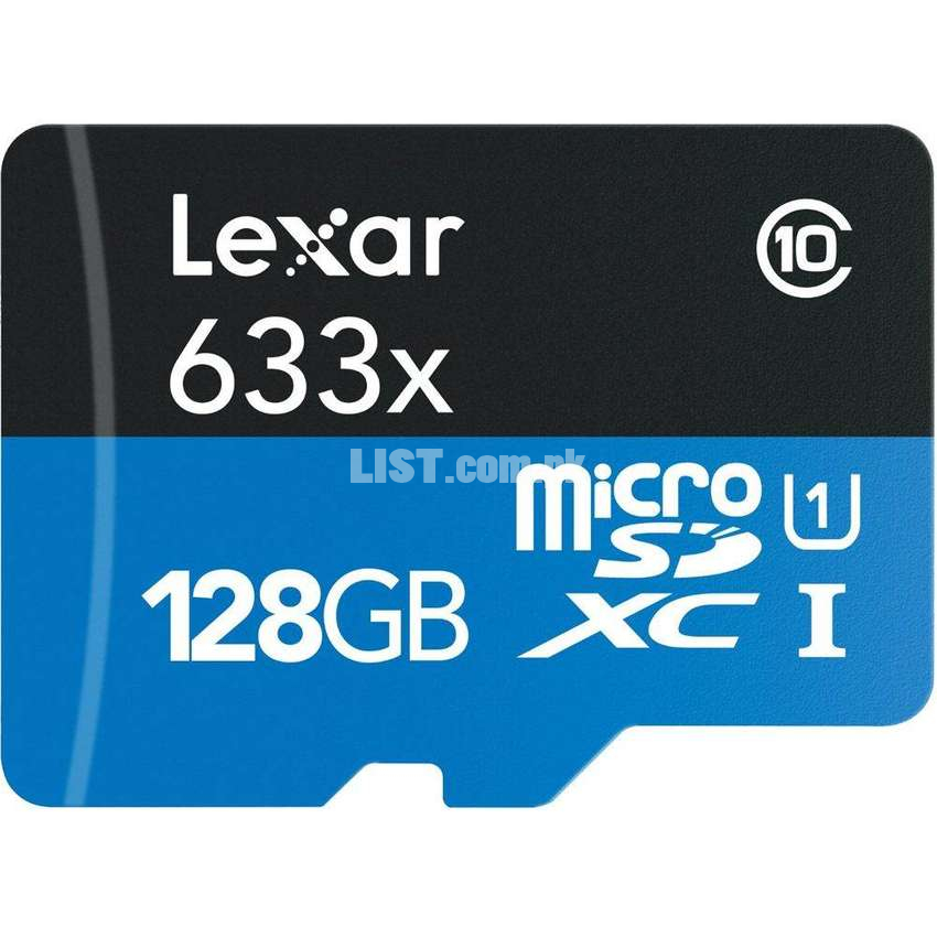 LEXAR 128GB 633X MICROSDXC (UP TO 95MB/S) MEMORY CARD