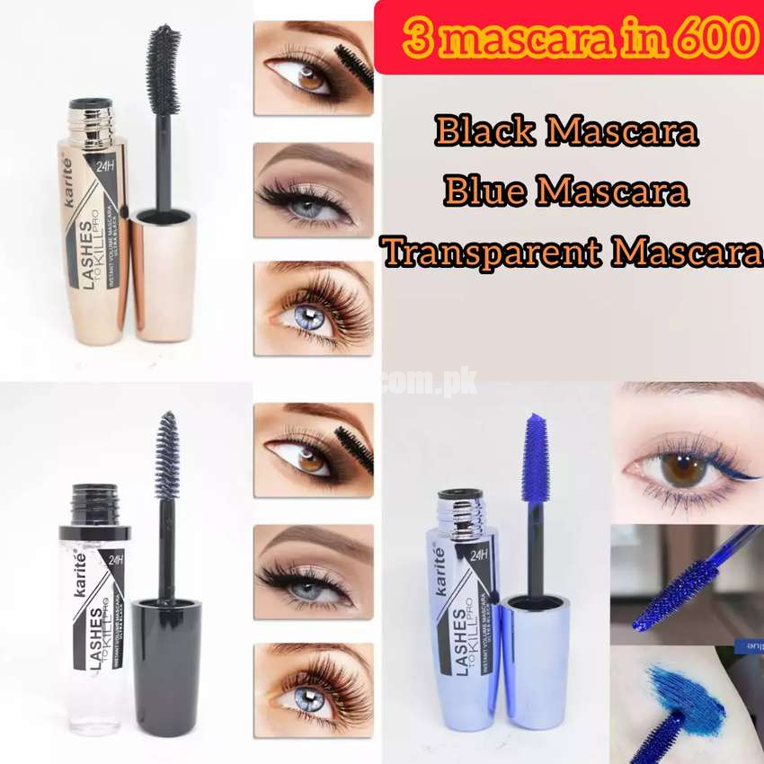Karite Black,Blue and Transparent Mascsra in 600
