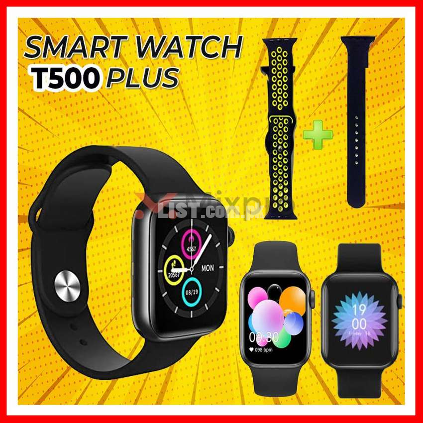 New T500 + Plus With Extra Nike Strap Smart Watch Bluetooth Call