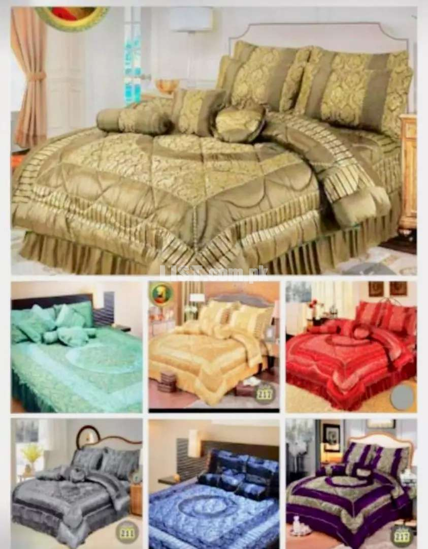 14 piece fanci bridel bedsheets set avalible whole sale price