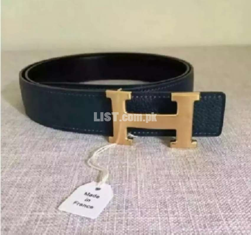 H style belt for men