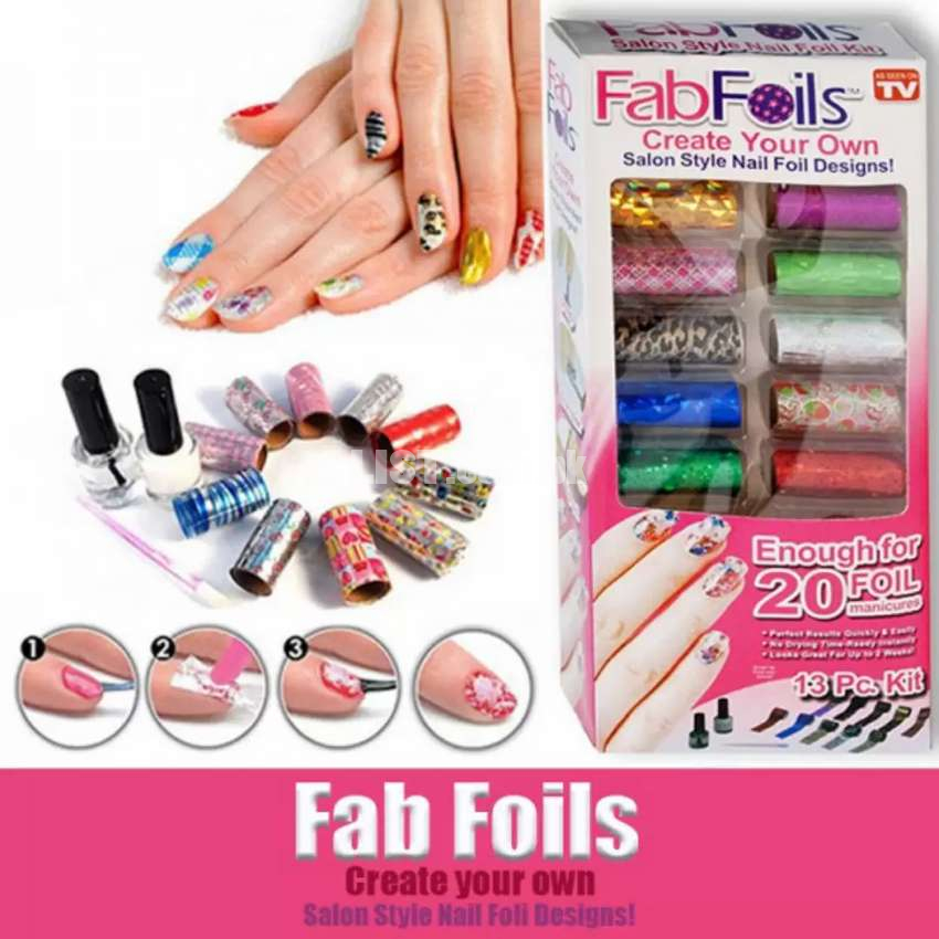 Fab Foil Nail Art 13 piece Kit