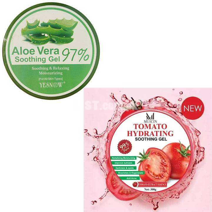 Pack of 2 ALOE VERA 97% AND TOMATO GELFREE HOME DELIVERY