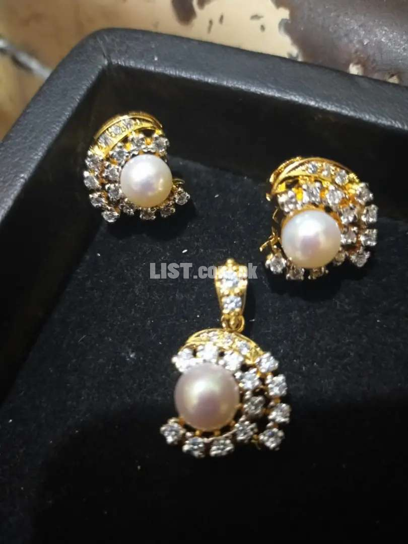Chandi ki jewellery with 24karit gold plated