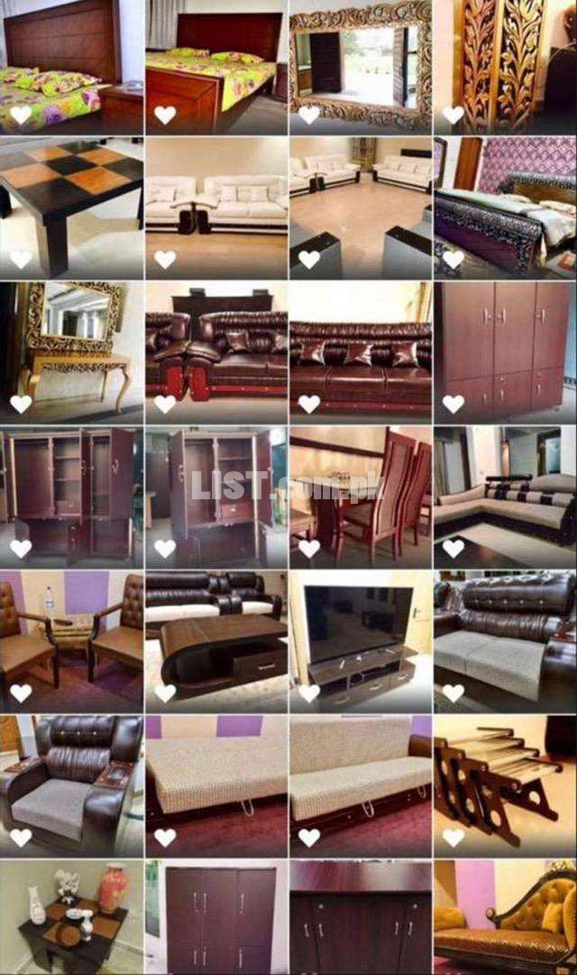 Sofa,bed,table,mlt all home furniture etc 2 months used condition