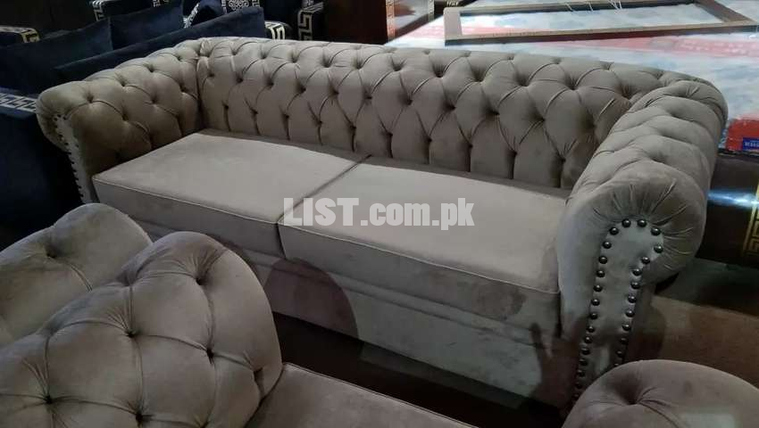 3,2,1 sofa set chesterfield style