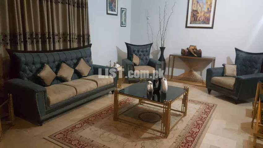 5 Seater Sofa Set , Imported Expensive Fabric