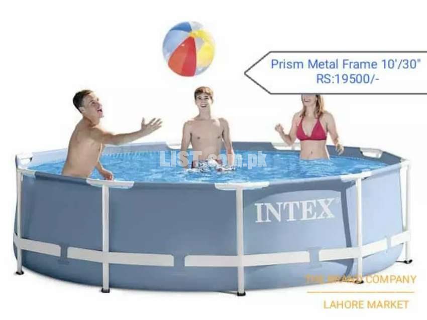 Intex 26/28710 (size:12ft/2.5ft) prism metal frame swimming pool set.