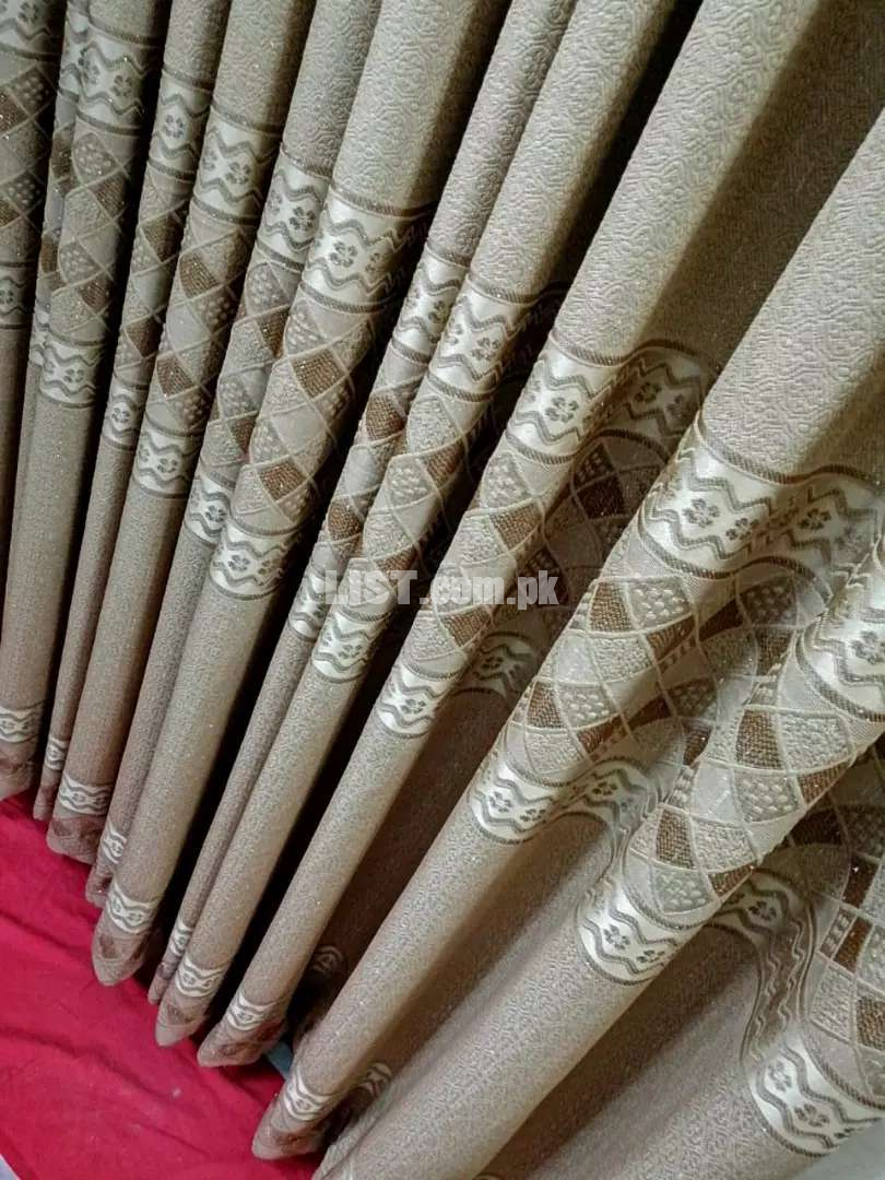 New Curtains/ Pardey in Shine Gold Colour 12 ft 7inch 10 Width