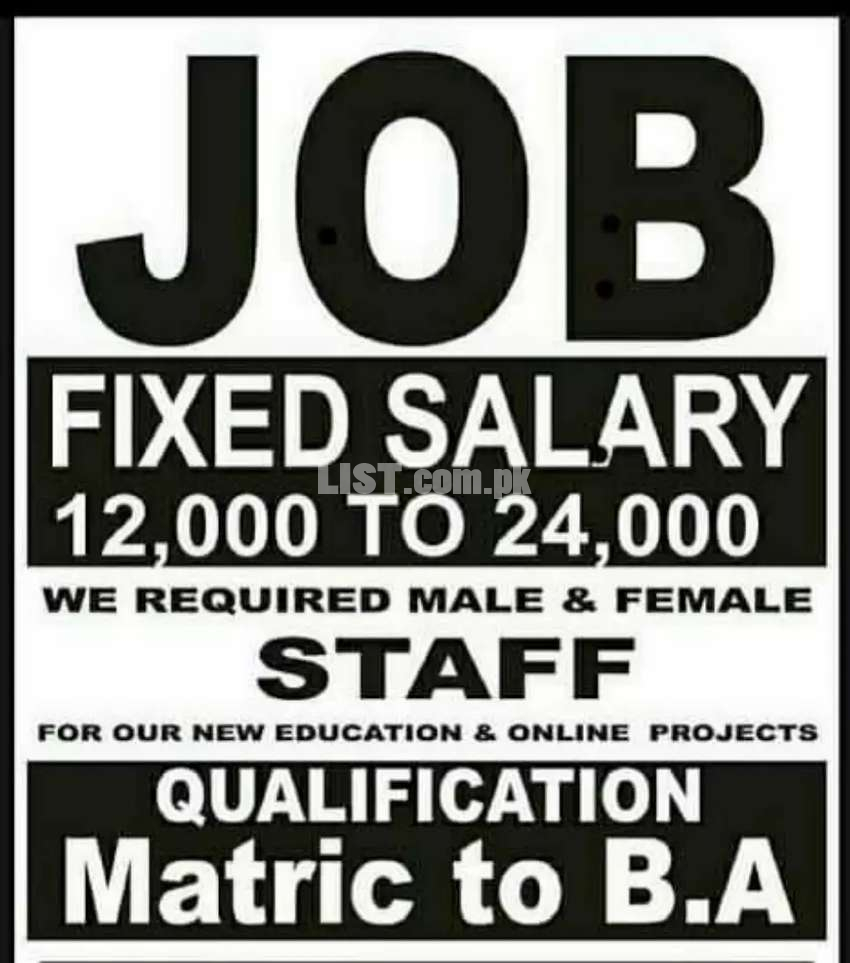 Job Opportunities for Male and female students