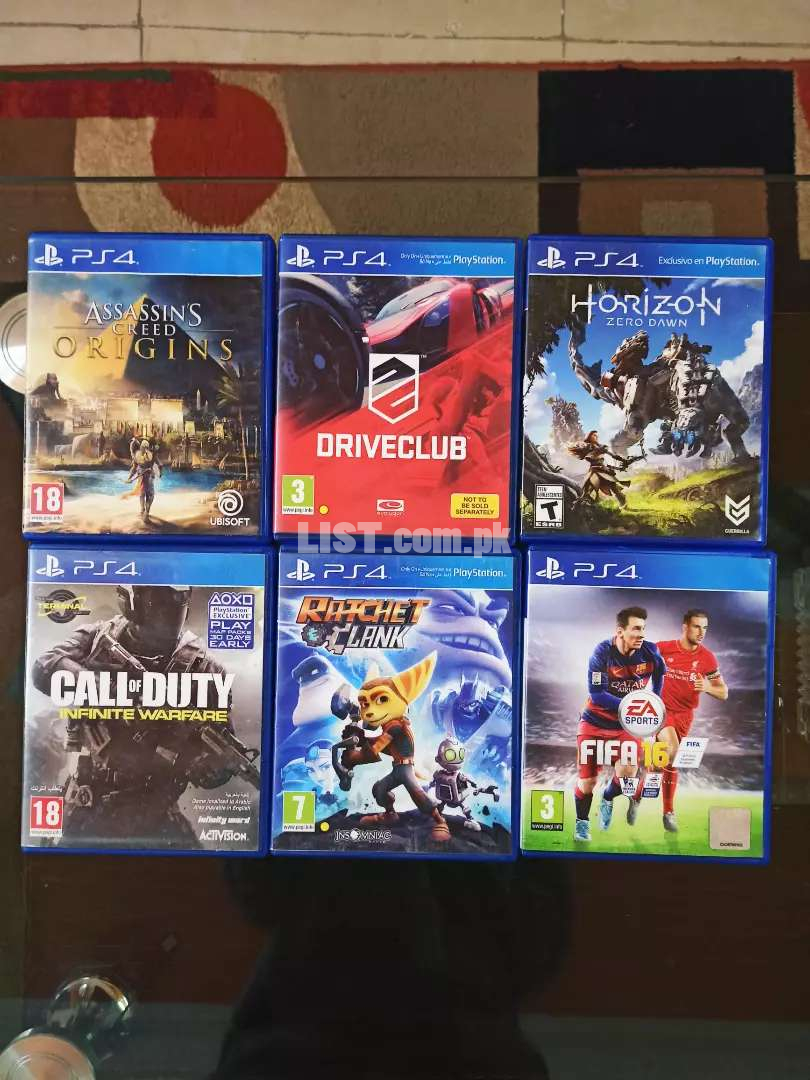 PS4 CDs in good price.