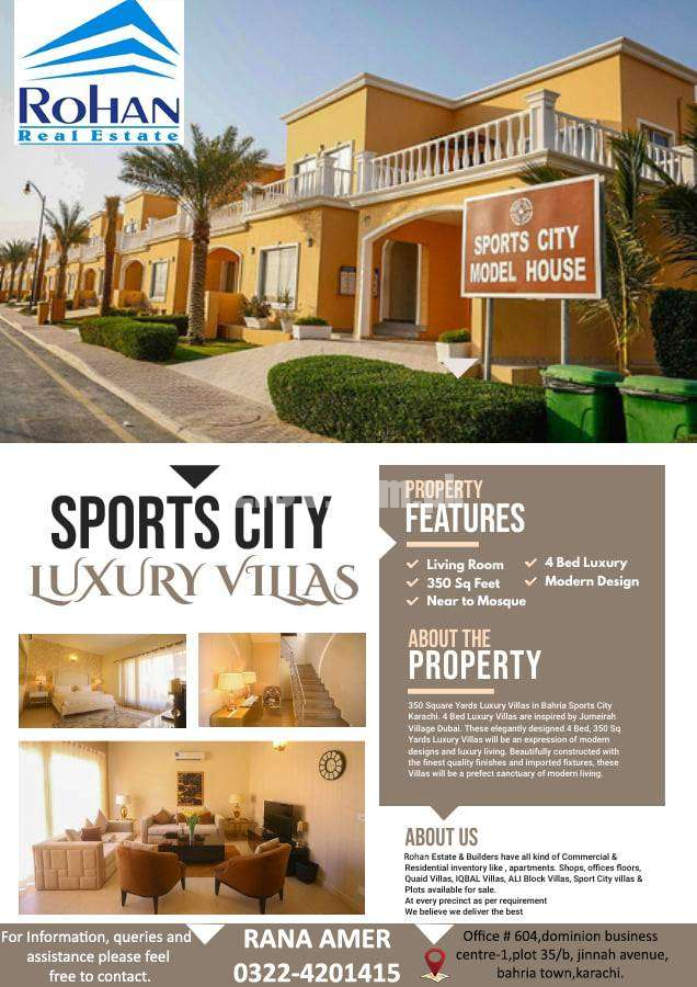 Sport city villa for sale