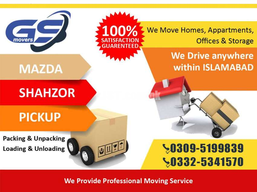 Movers & Packers, Home Shifting,Islamabad, Lahore, Karachi, Rawalpindi