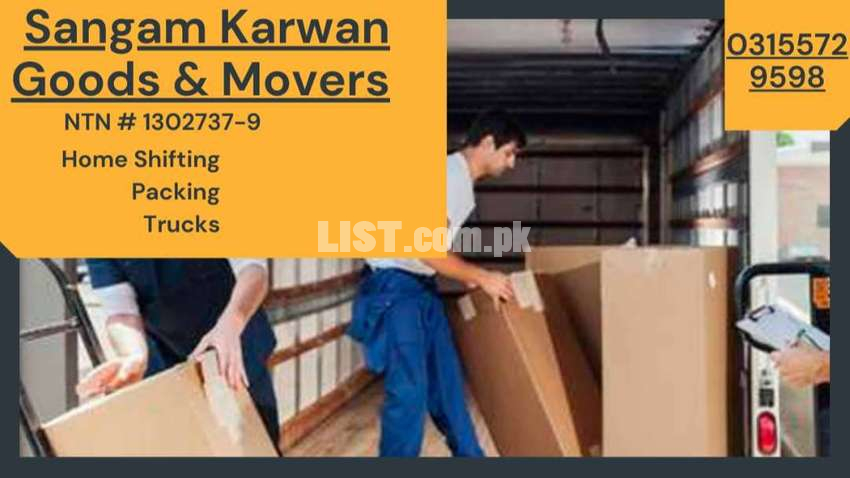 SK Movers and Packers, Home Packing, House Shifting, Labor and Trucks