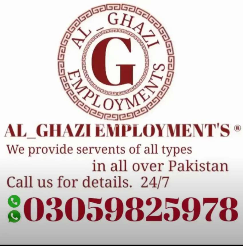 AL_GHAZI EMPLOYMENTS Provide all types of servents